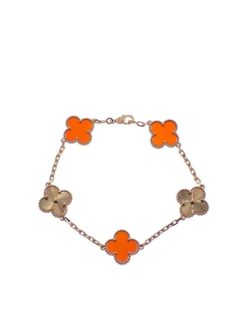 Van Cleef & Arpels Vintage Alhambra Rp00 Bracelet 18K Pink Gold